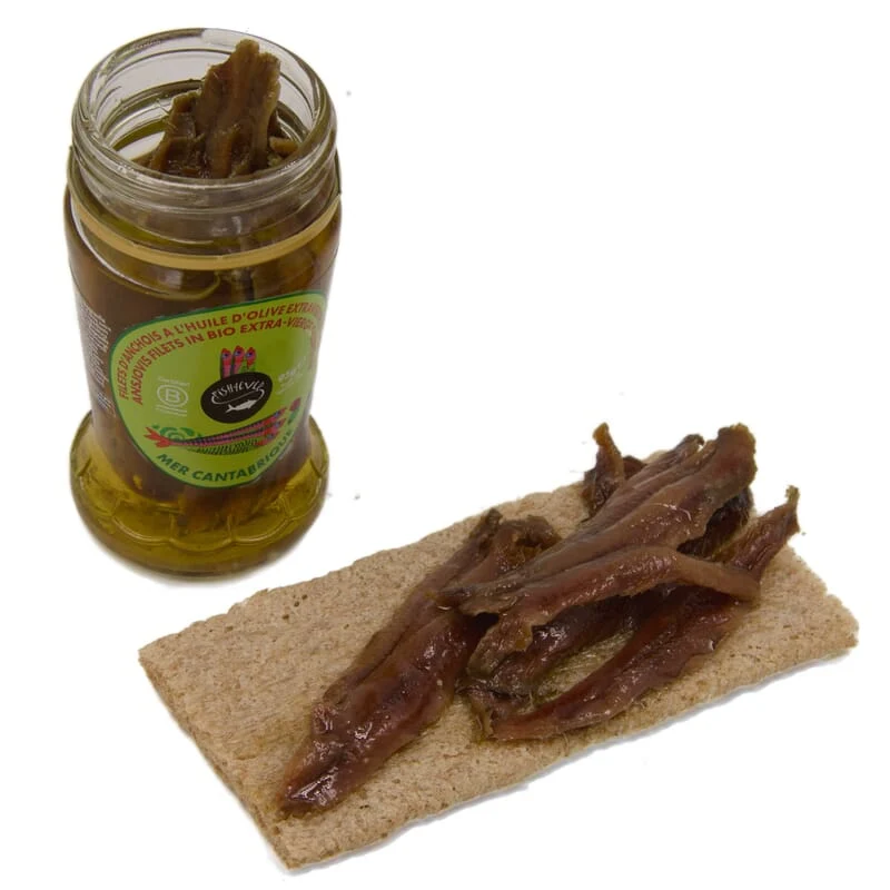 Filets d'anchois à l'huile d'olive