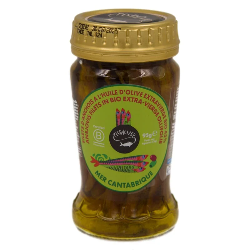Filets d'anchois à l'huile d'olive