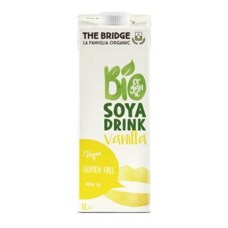 Boisson au soja biologique à la vanille