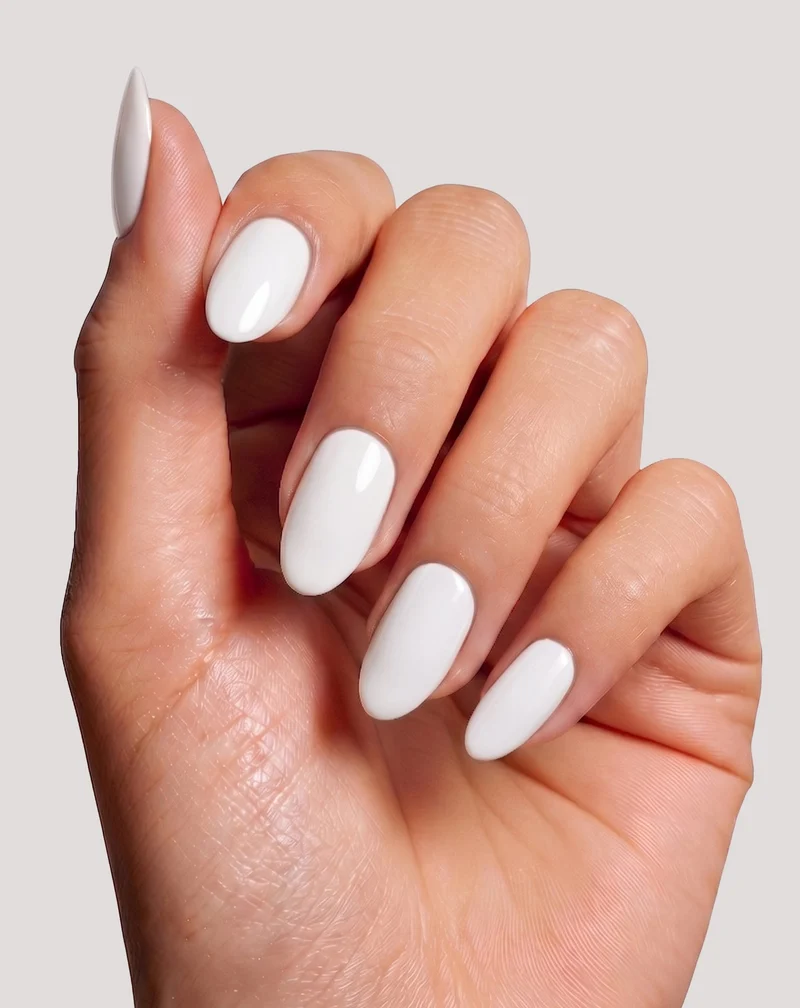 Vernis semi-permanent pour ongles UV/LED White Classic 001 Nutridome