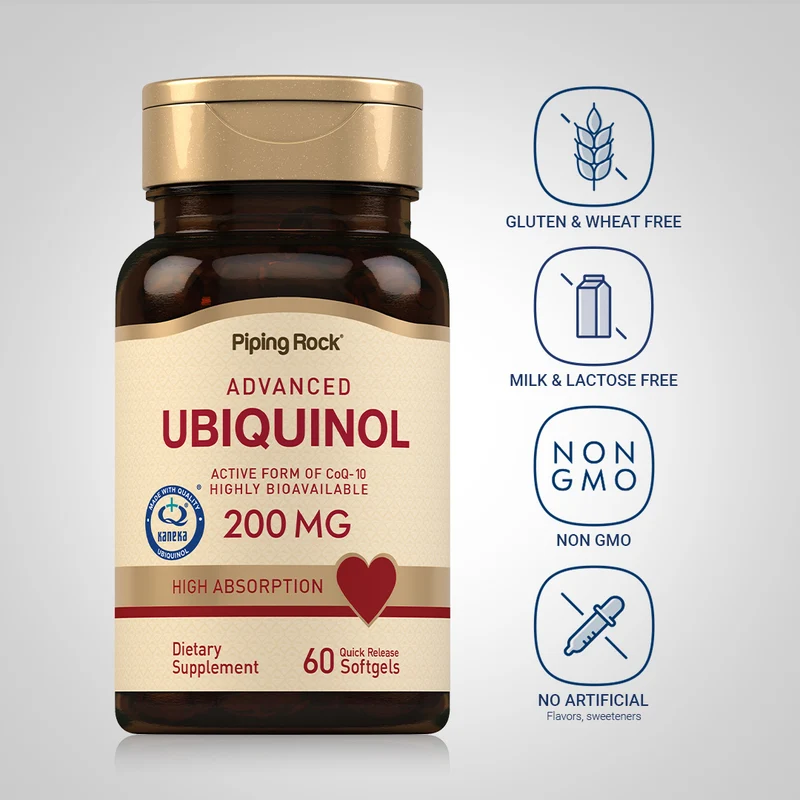Ubiquinol, 200 mg, 60 Quick Release Softgels, 2 Bottles
