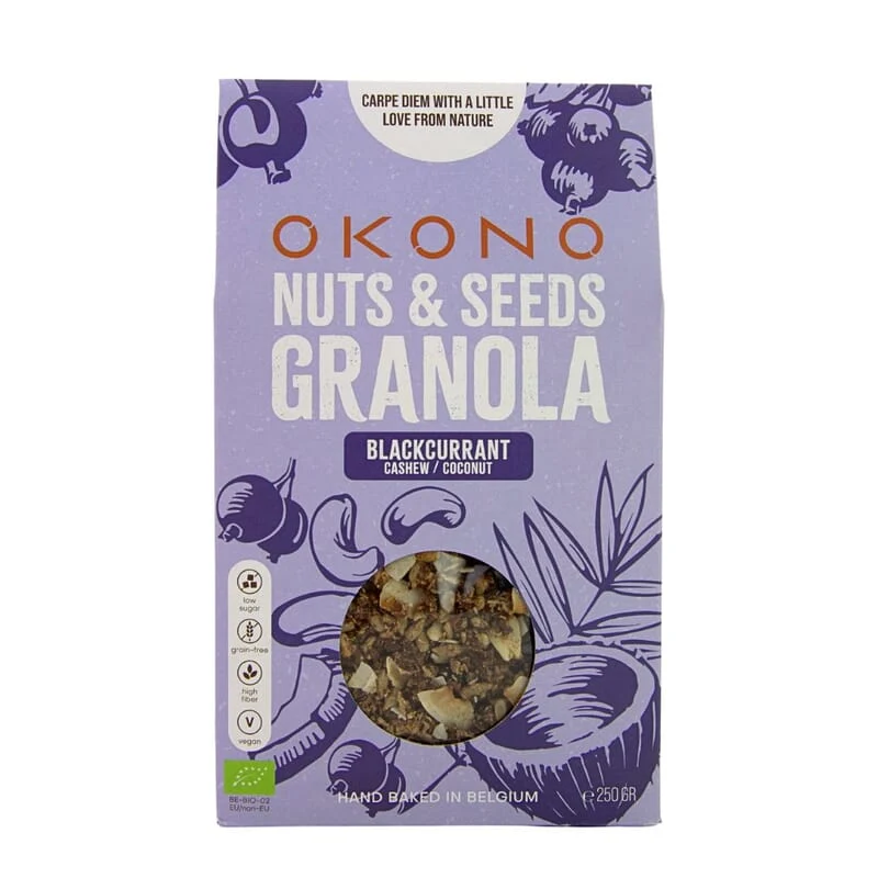 OKONO - BIO nuts & seeds granola cassis
