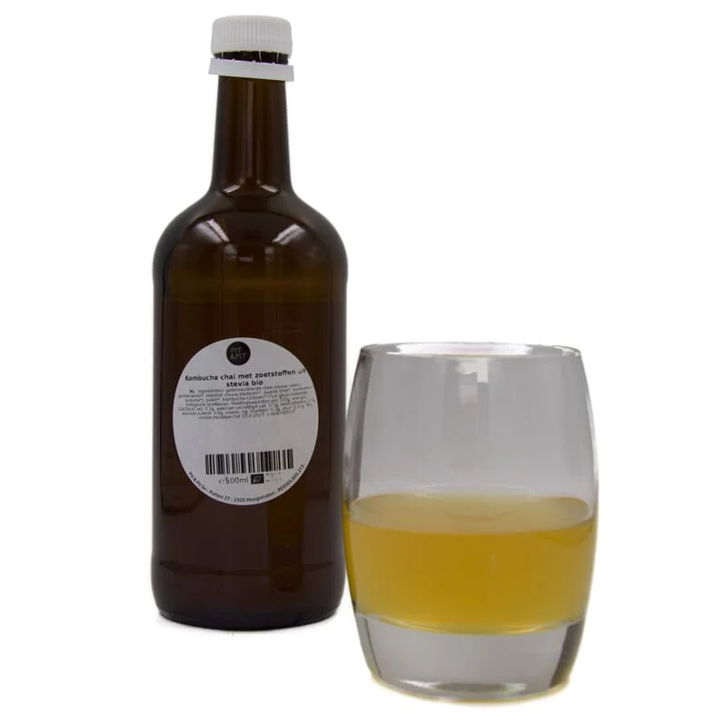Kombucha chai avec édulcorants de stévia bio