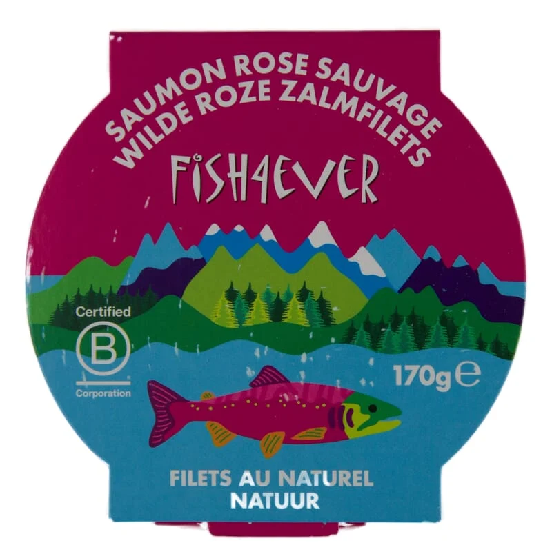Filets de saumon rose sauvage, nature
