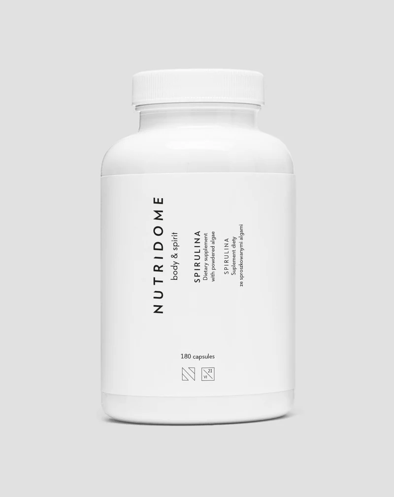 Comprimés d'algues spiruline pour la purification de l'organisme Nutridome 180 gélules