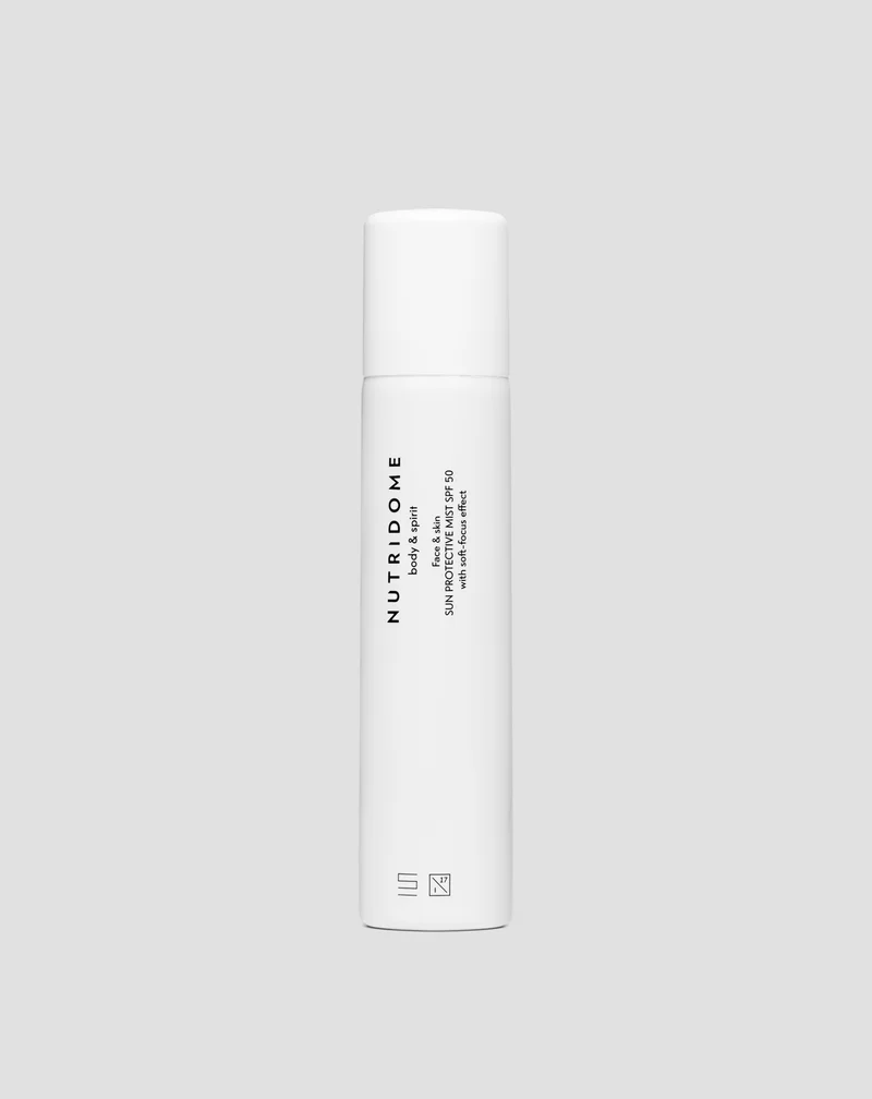 Brume protectrice Nutridome pour le visage SPF 50 protection UVB, UVA