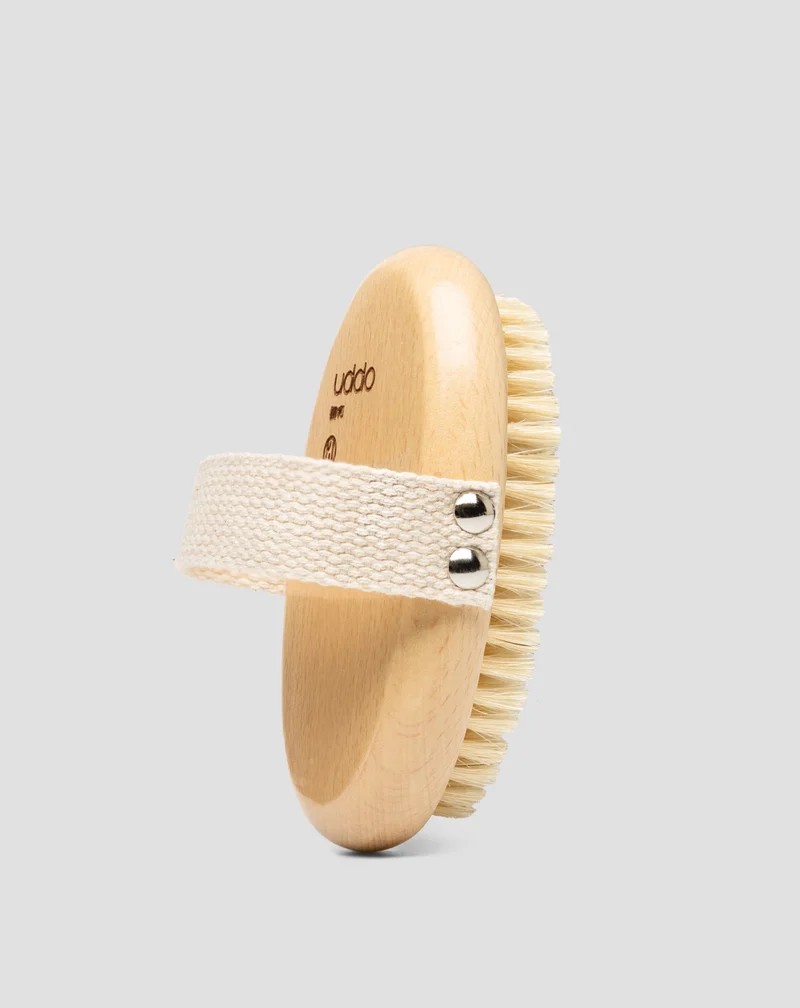 Brosse de massage pour le corps en poils de sanglier naturels Uddo