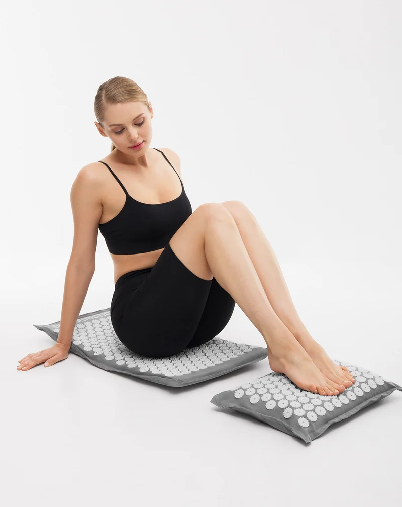 Tapis d'acupression avec pointes et coussin grandes fonctions du corps