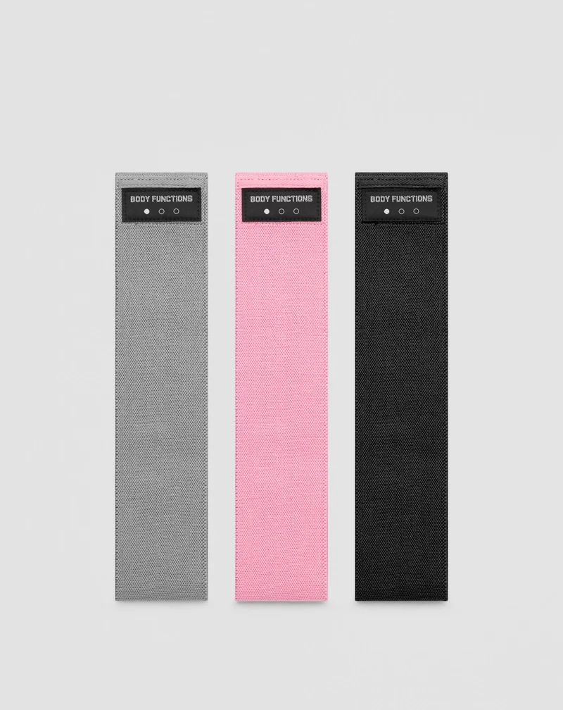 Body Functions bandes de résistance courtes pour le fitness 76 cm set de 3.