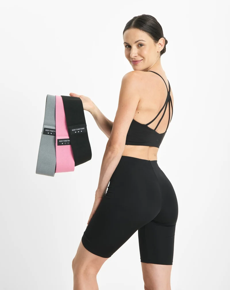 Body Functions bandes de résistance courtes pour le fitness 76 cm set de 3.