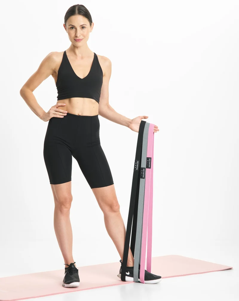 Body Functions Bandes de résistance de 208 cm de long pour exercices de fitness, lot de 3.