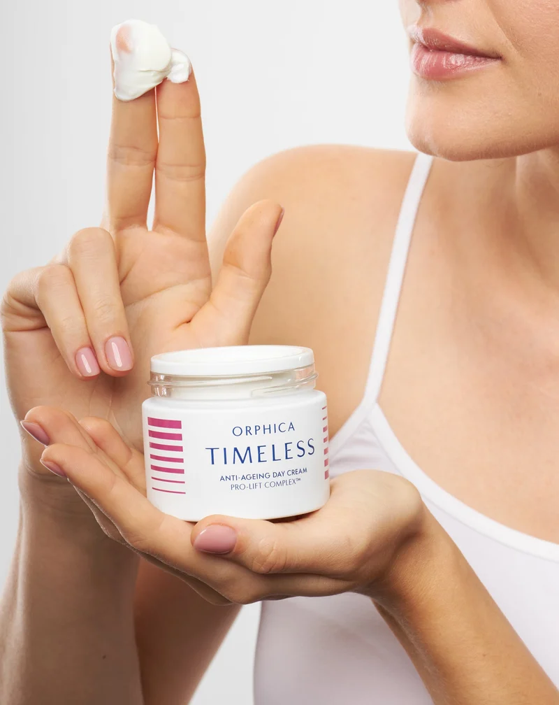 Coffret de soins pour peau mature : crème de jour avec SPF 20 et crème de nuit Orphica