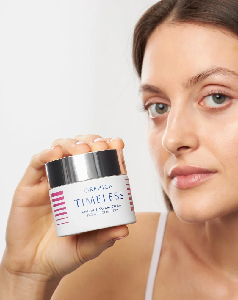 Coffret de soins pour peau mature : crème de jour avec SPF 20 et crème de nuit Orphica