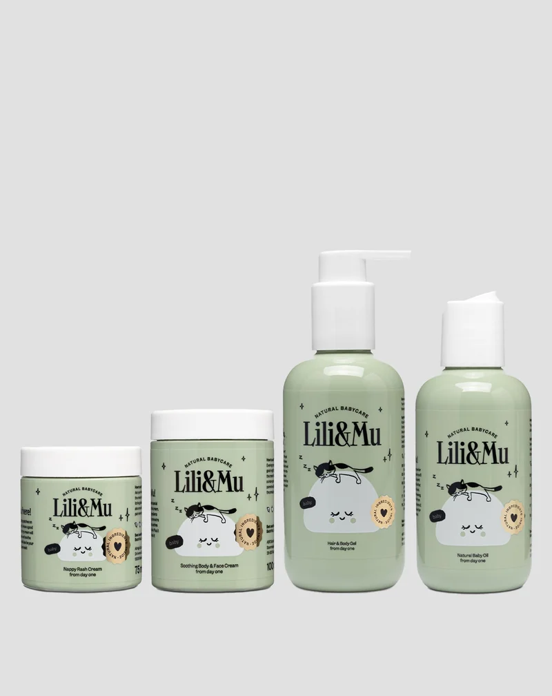 Trousseau de naissance – coffret de cosmétiques pour le soin des nouveau-nés et nourrissons Lili&Mu