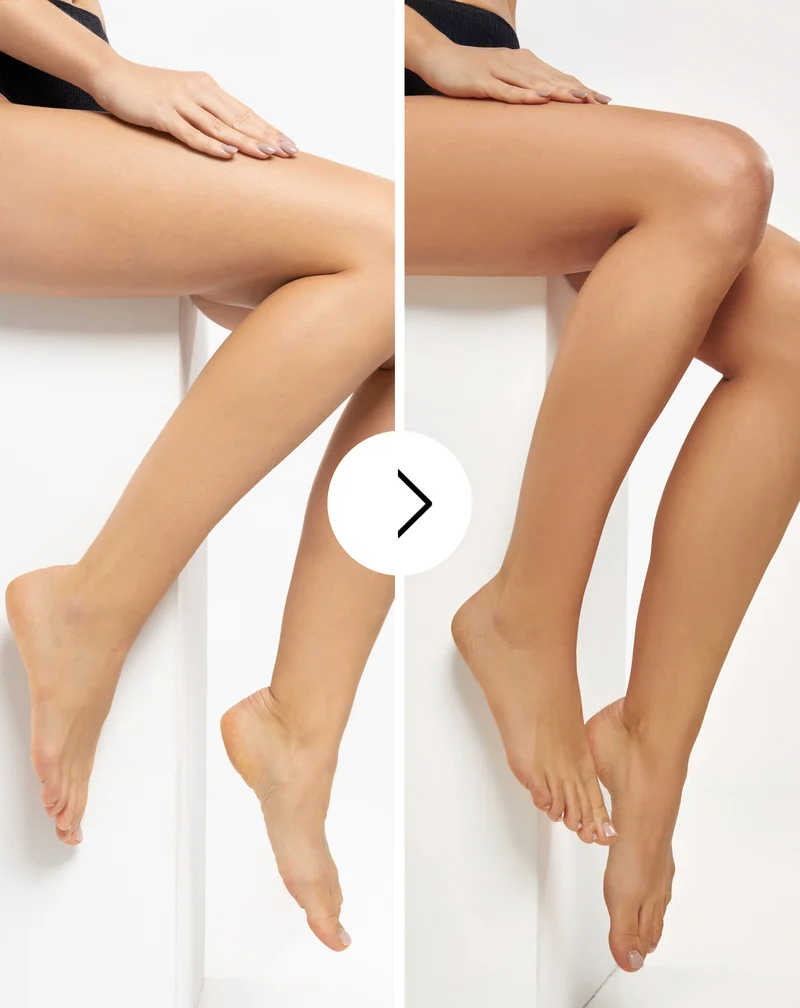Ensemble Body Tones, mousse autobronzante pour le corps + gant
