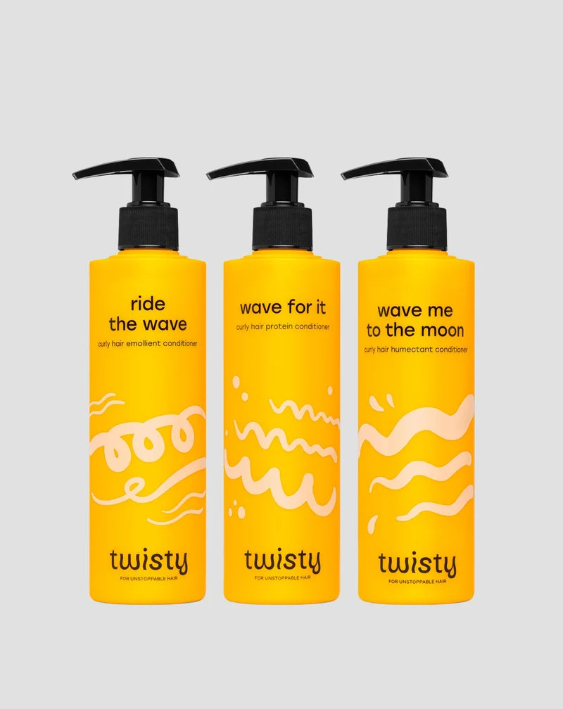 Coffret d’après-shampoings PEH protéines, émollients, humectants de Twisty