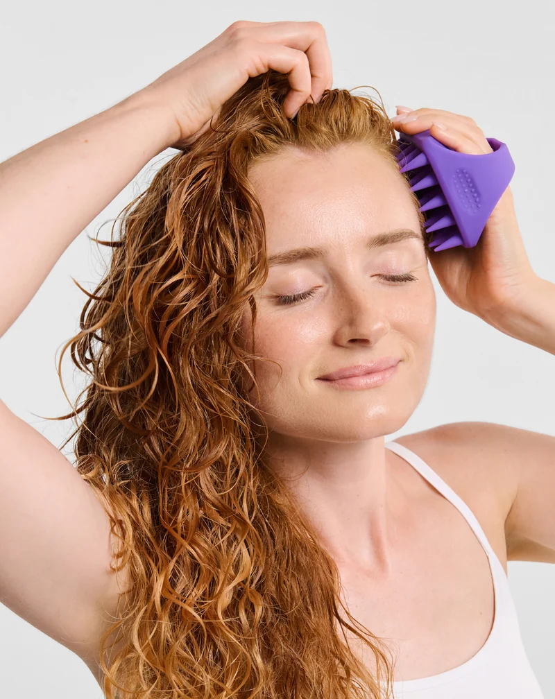 Masseur de cuir chevelu en silicone souple pour stimuler la microcirculation - Twisty