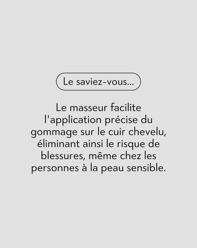 Coffret Twisty avec masseur en silicone + peeling enzymatique pour le nettoyage et la stimulation de la microcirculation du cuir chevelu