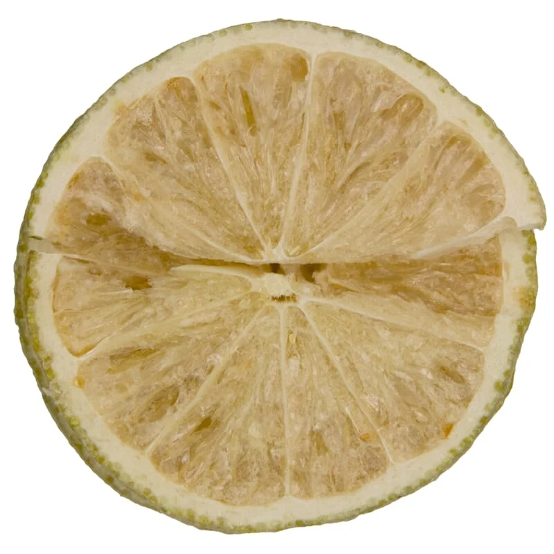 Tranches de citron vert lyophilisées