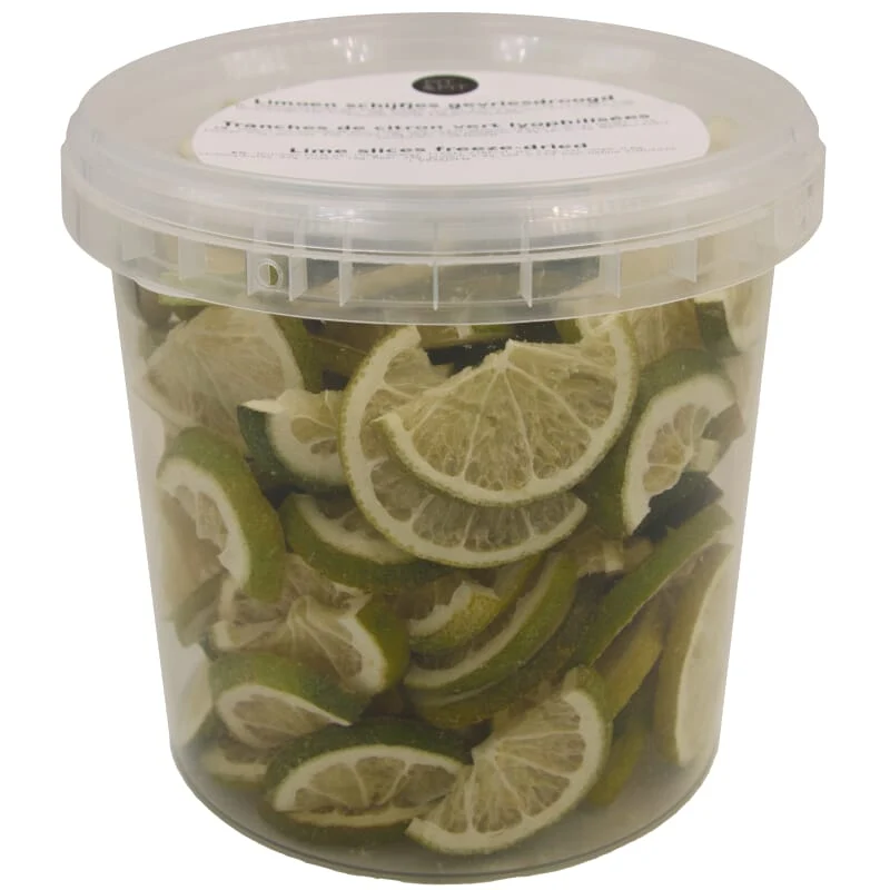 Tranches de citron vert lyophilisées