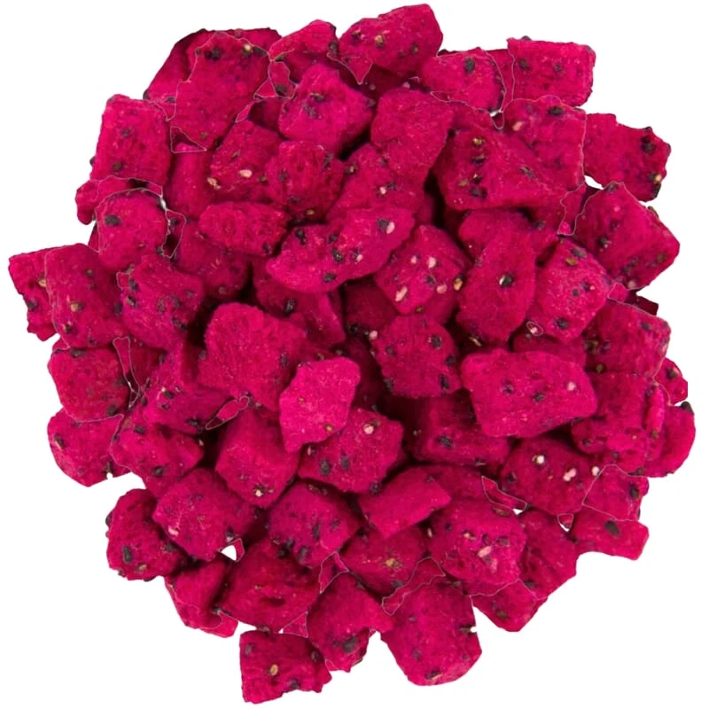 Morceaux de fruits du dragon lyophilisés