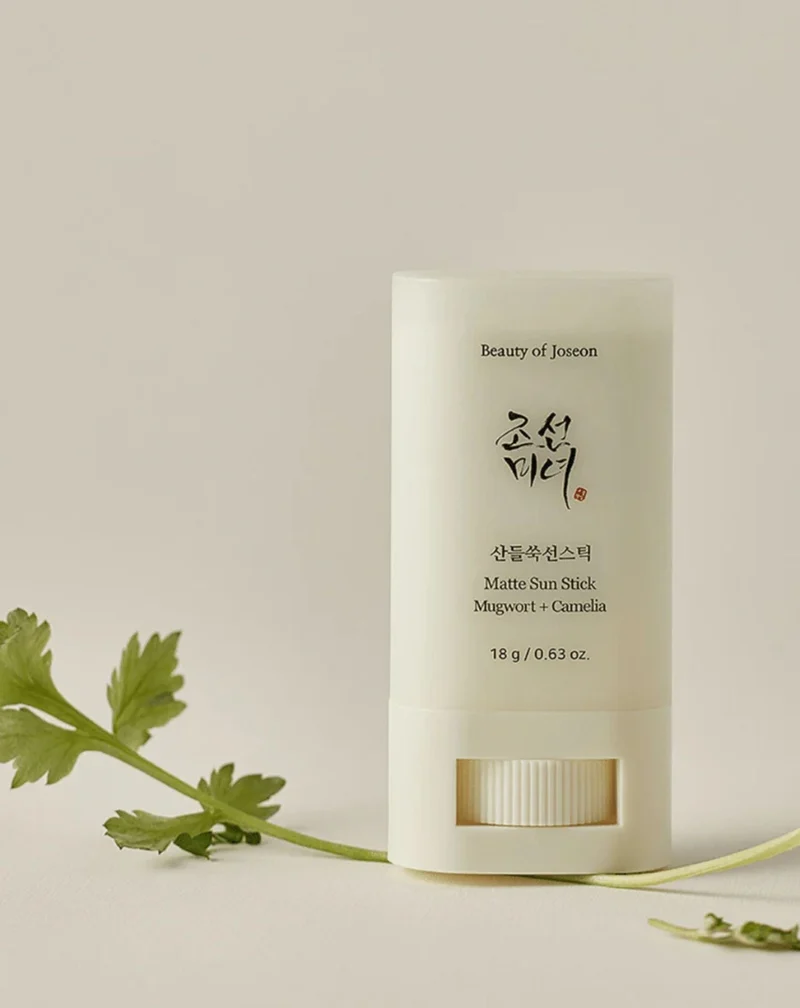 Stick solaire matifiant SPF50+ PA++++ Armoise + Camélia Beauté de Joseon