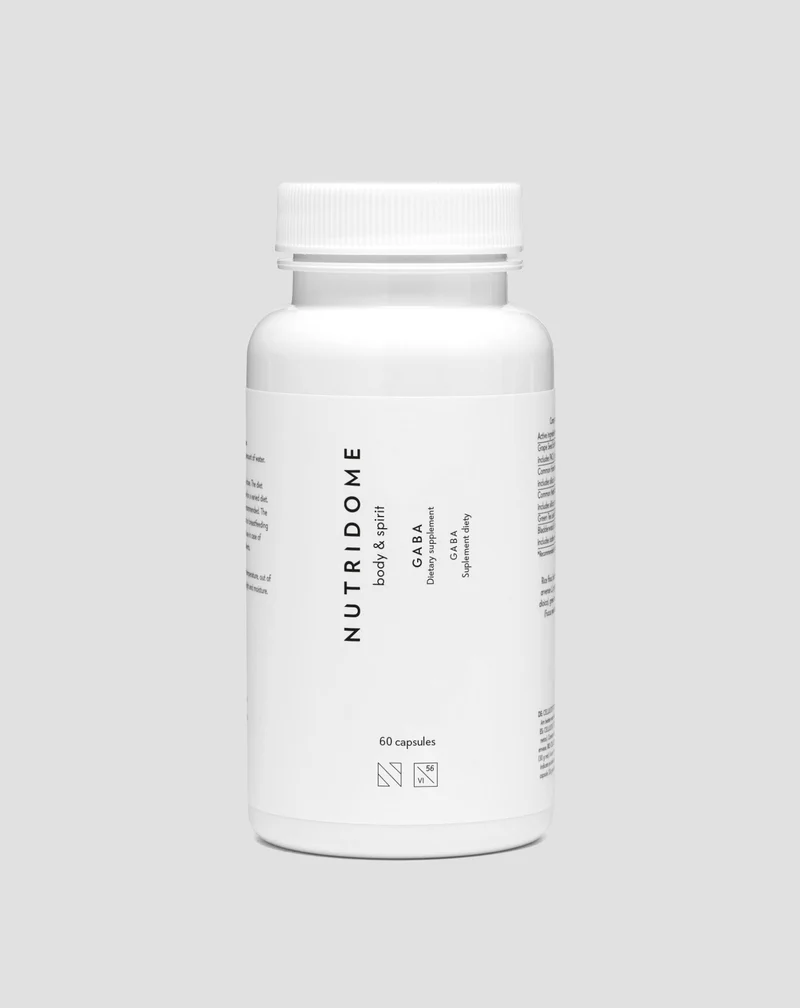 Complément GABA Nutridome pour le soutien du système nerveux - 60 pcs.