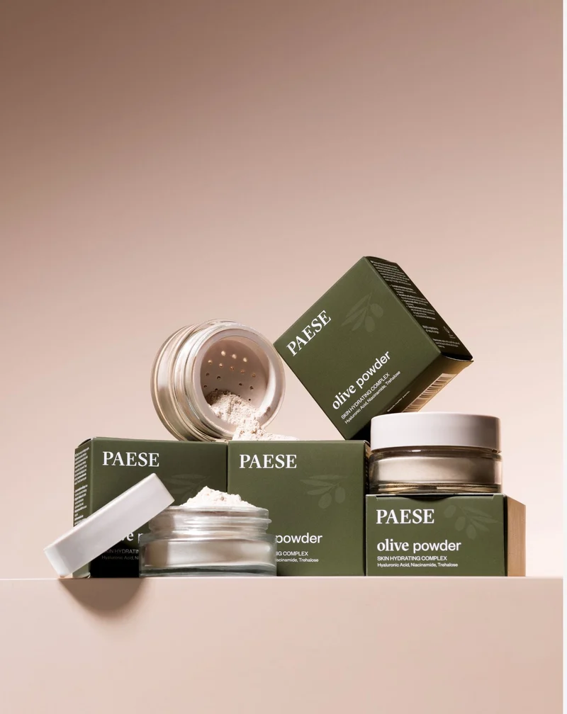 Poudre libre transparente d'olive avec complexe hydratant de Paese