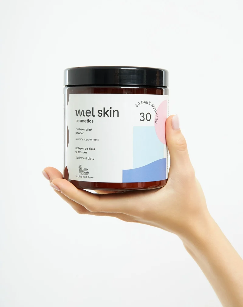 Collagène de poisson 5000 mg poudre à boire pour une belle peau, des cheveux, des ongles et des articulations saines avec de la glucosamine et de la vitamine C Mel Skin