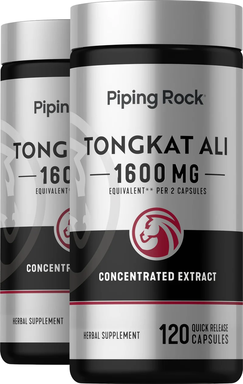 Tongkat Ali Long Jack, 1600 mg (per serving), 120 Quick Release Capsules, 2 Bottles