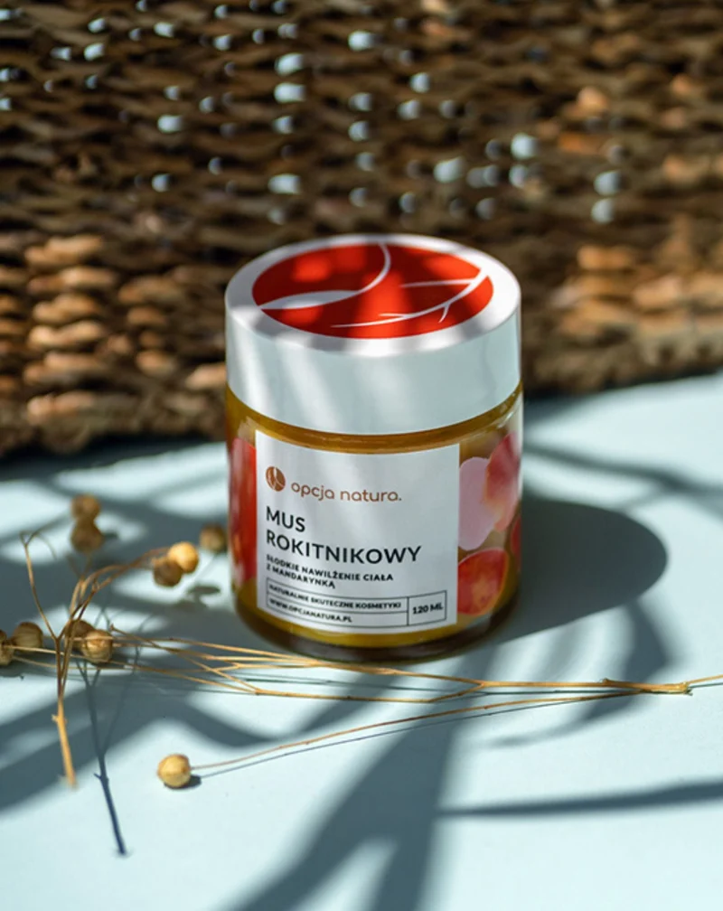 Mousse corporelle naturelle à l'argousier pour les peaux sèches et ternes Opcja Natura