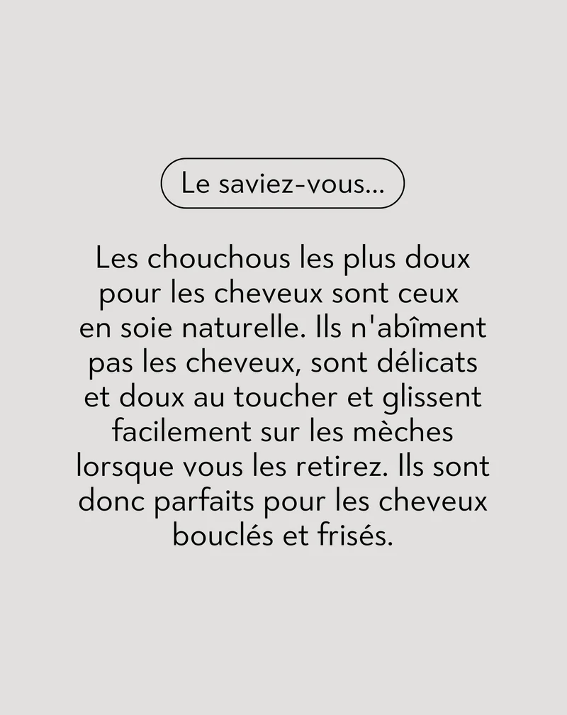 Lot de 3 chouchous Twisty en soie 100% naturelle - violet, vert, noir