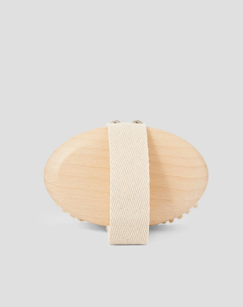 Brosse de massage à sec pour le corps en bois naturel et fibre d'agave n° 1 Hhuumm