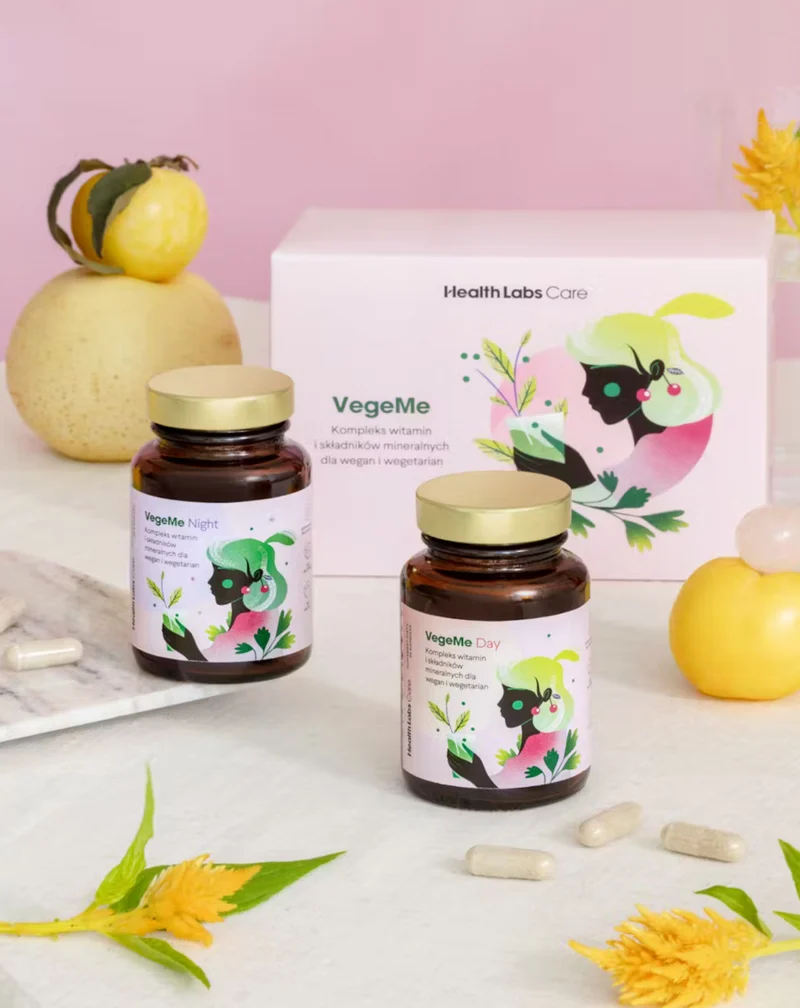 Complexe vitaminique pour végétaliens et végétariens VegeMe Health Labs Care 60 gélules