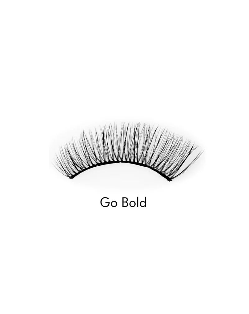 Faux cils en bande 2d à usage répété très doux Go Bold Bamm!Lashes