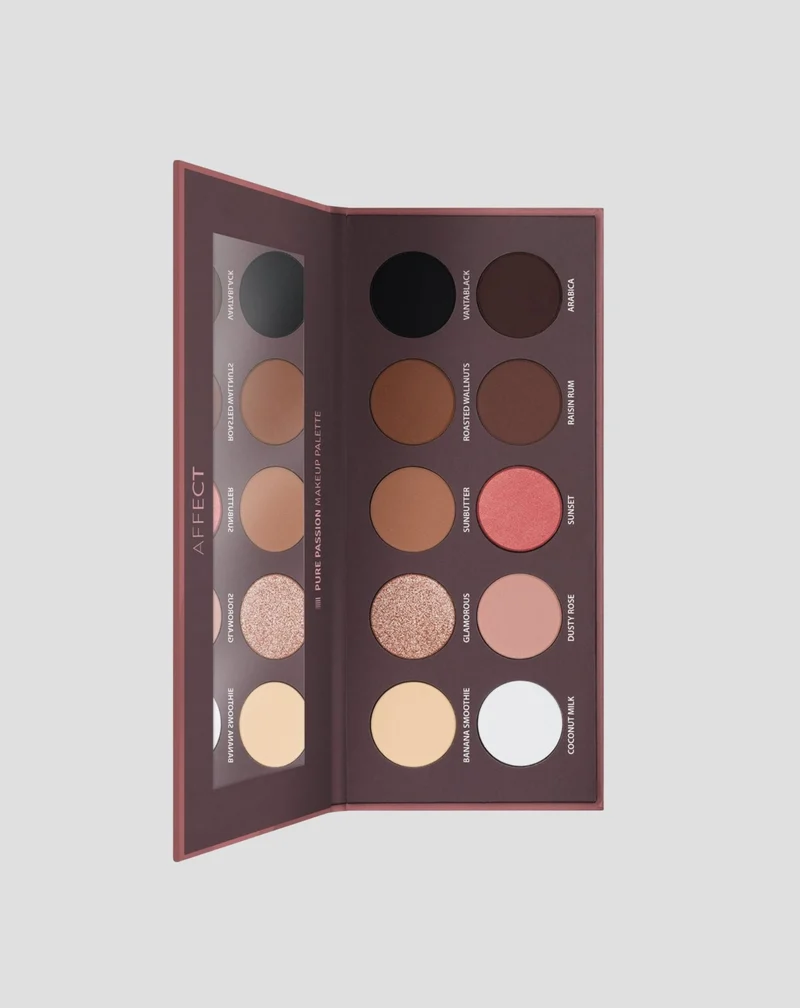 Palette d'ombres pressées longue durée Pure Passion Affect Professional Cosmetics