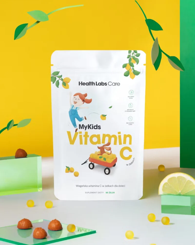 Gélifiés végétaliens à la vitamine C pour enfants MyKids Vitamin C Health Labs Care 60 pcs.