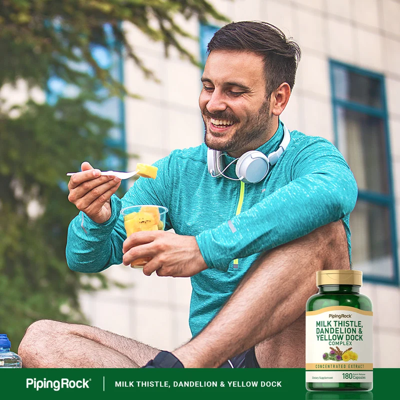 Milk Thistle, Dandelion & Yellow Dock, 180 Quick Release Capsules, 2 Bottles