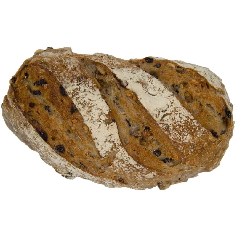Pain au levain aux noix et raisins