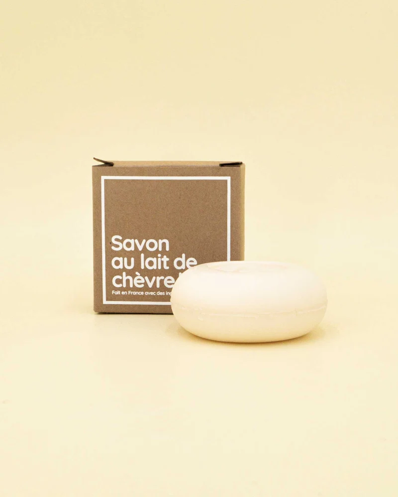 Savon visage - Lait de chèvre - Parfum Rose