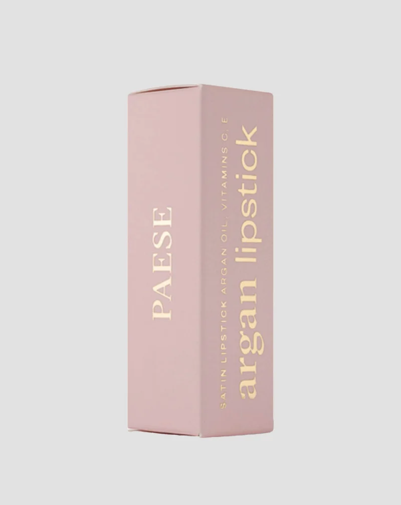 Rouge à lèvres crémeux à l'huile d'argan couleur magnétique rose poudré n° 17 Paese