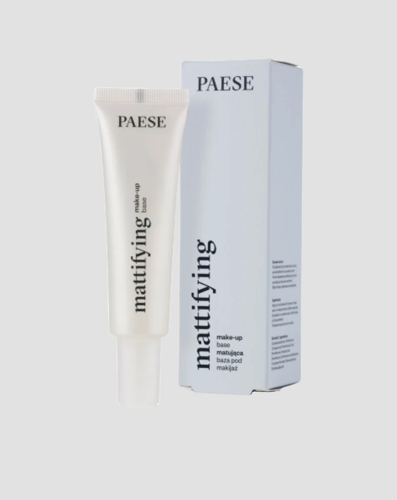 Base de maquillage matifiante en silicone pour les peaux grasses et mixtes à la vitamine E Mattifying Paese