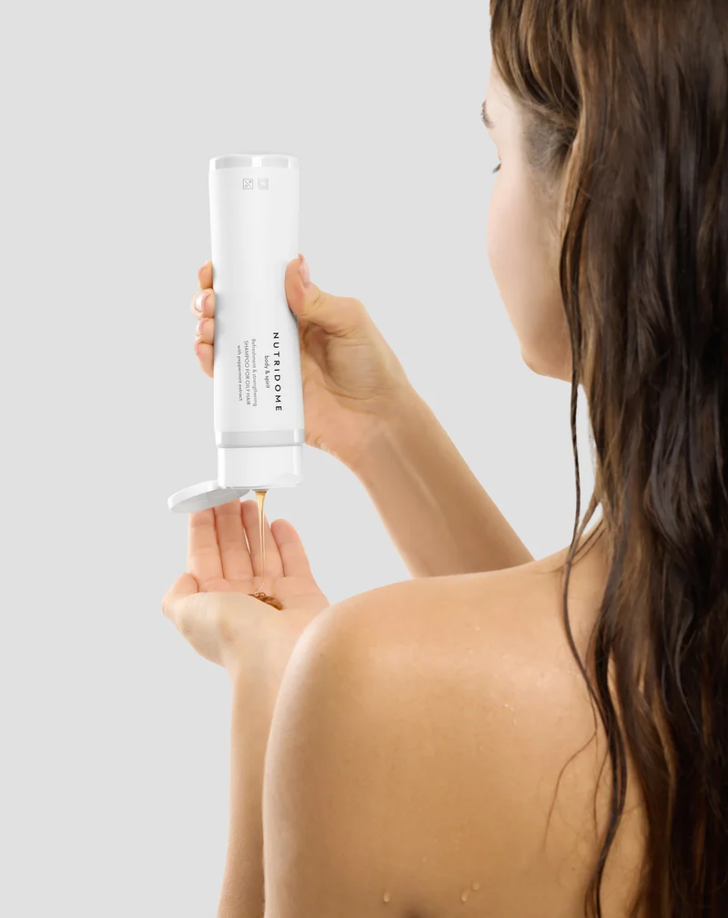 Shampoing pour cheveux gras Nutridome pour une fraîcheur durable