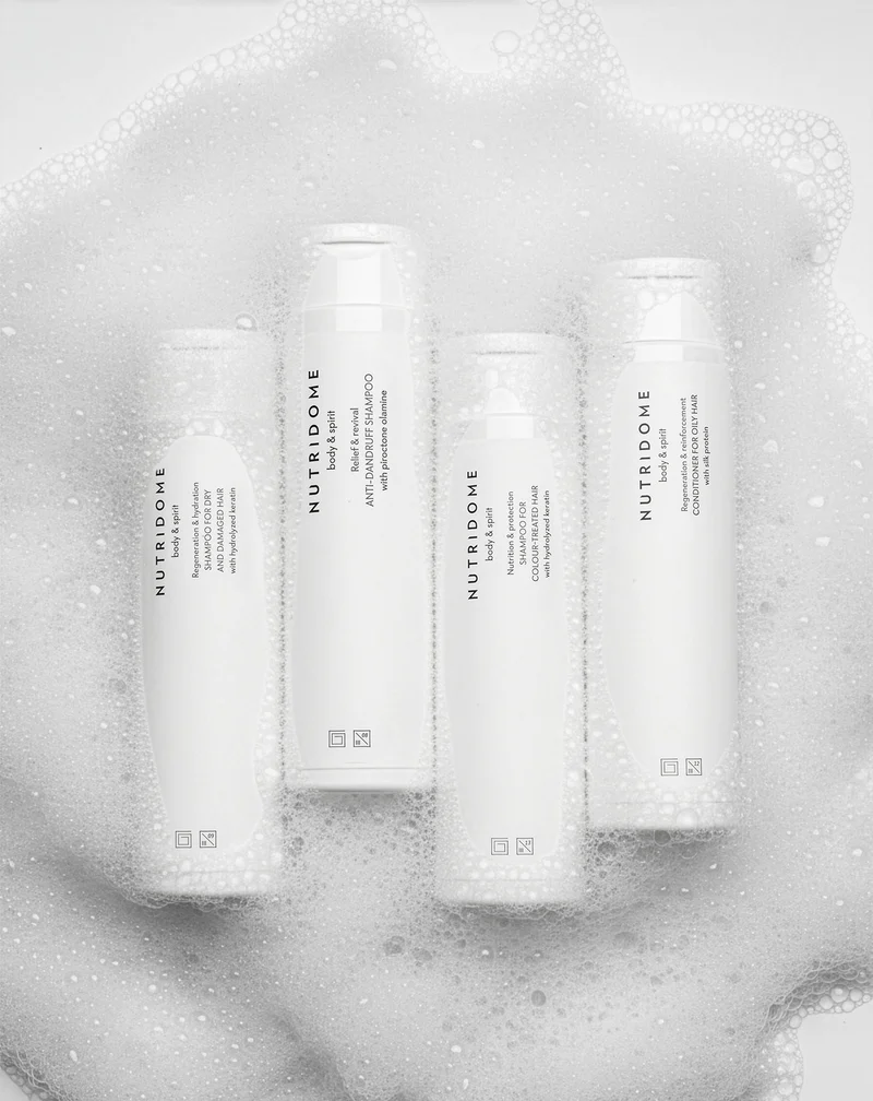 Shampoing antipelliculaire hydratant Nutridome à la piroctone olamine