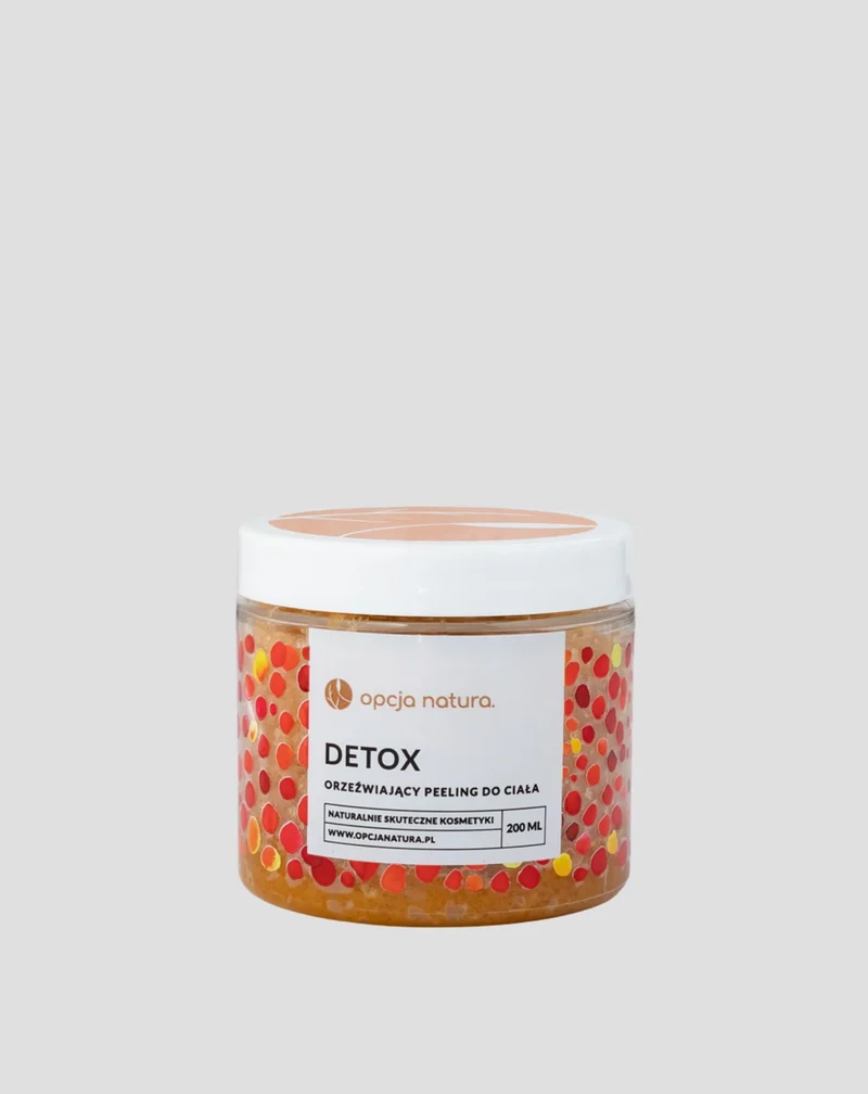 Gommage au sucre 100 % naturel à l'huile exfoliante Detox Opcja Natura