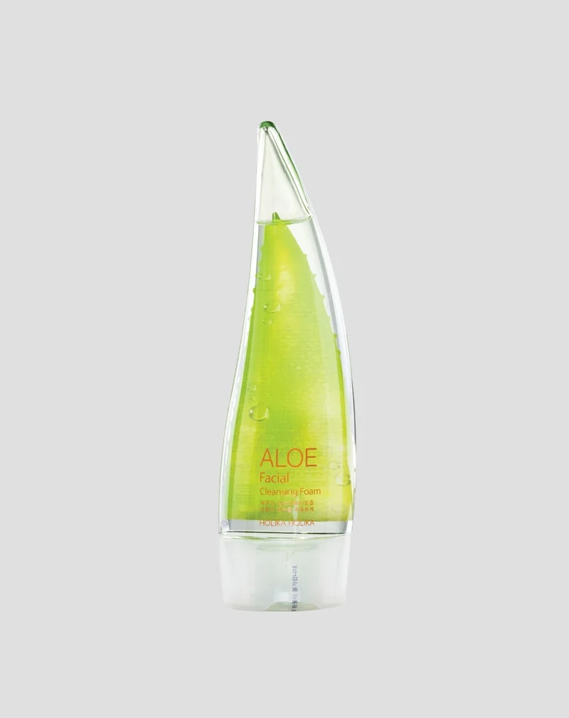 Mousse nettoyante douce pour le visage au jus d'aloe vera Holika Holika