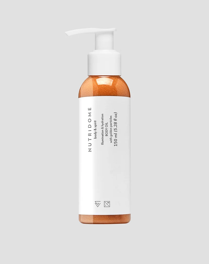 Huile pour le corps Nutridome à effet glow avec huile de jojoba et huile d'argan