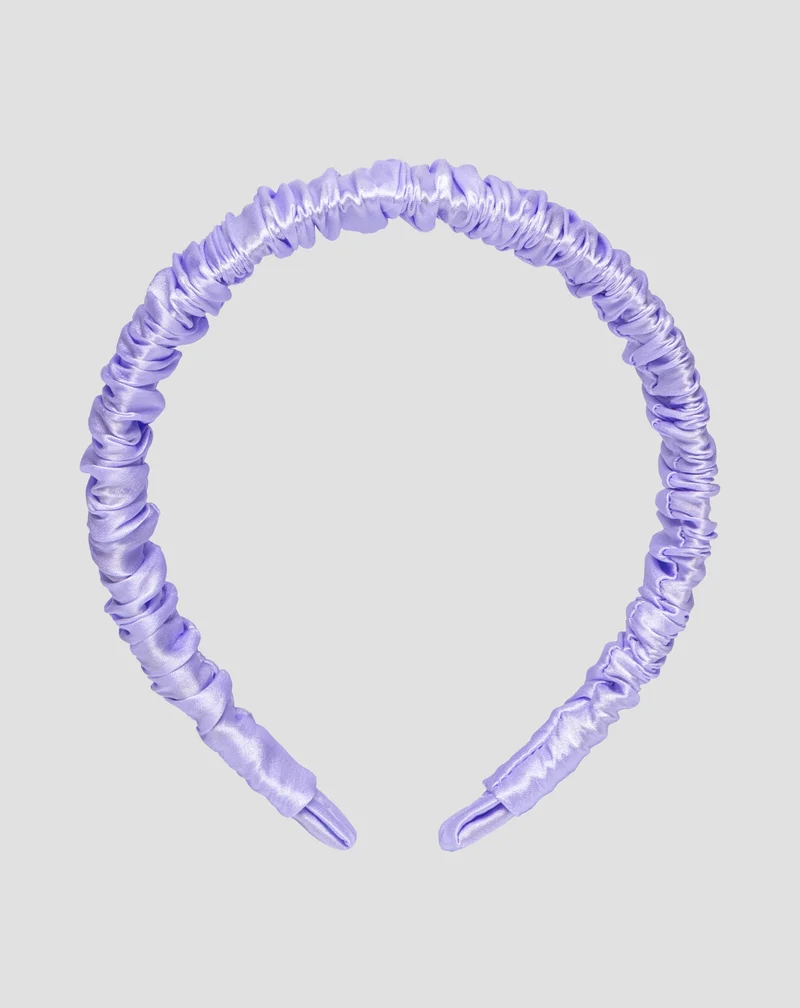 Bandeau en soie lilas, 100% naturelle - Twisty
