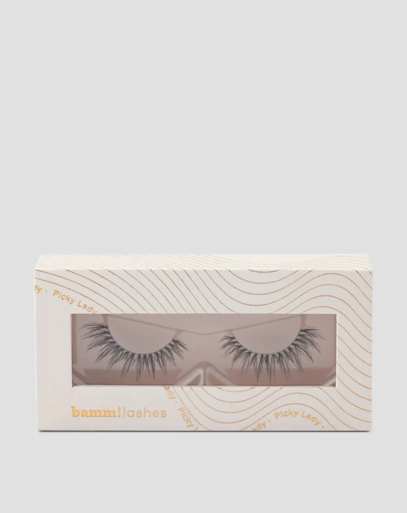 Faux cils en bande 2d à usage répété doux et légers Picky Lady Bamm!Lashes