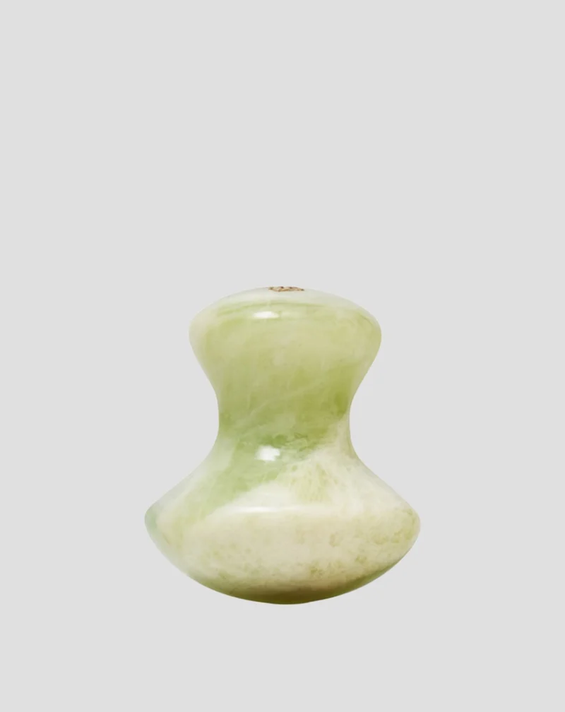 Champignon de massage visage en jade naturel Crystallove